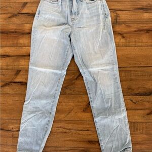 Madewell Light Wash Straight Leg Jeans